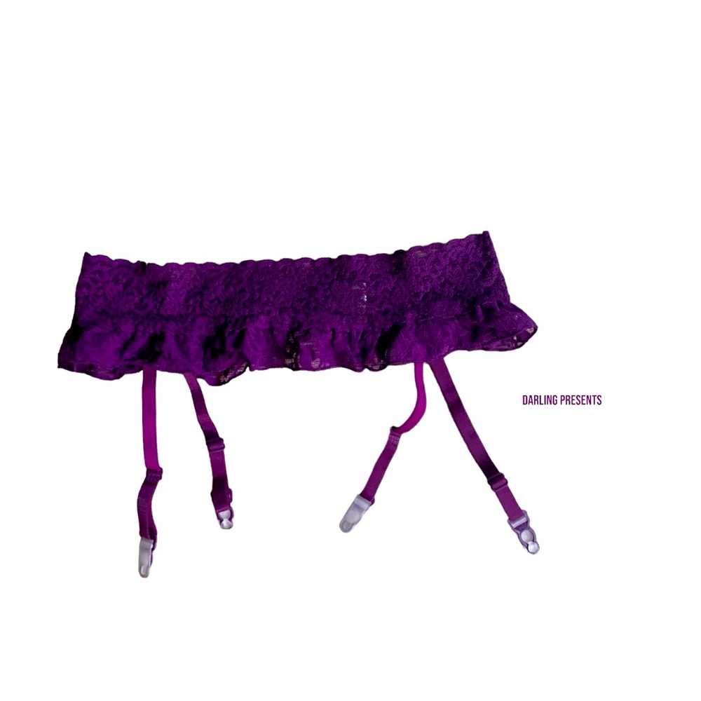 Victoria’s Secret Lace Garter Belt Women Color Purple Size XS/S